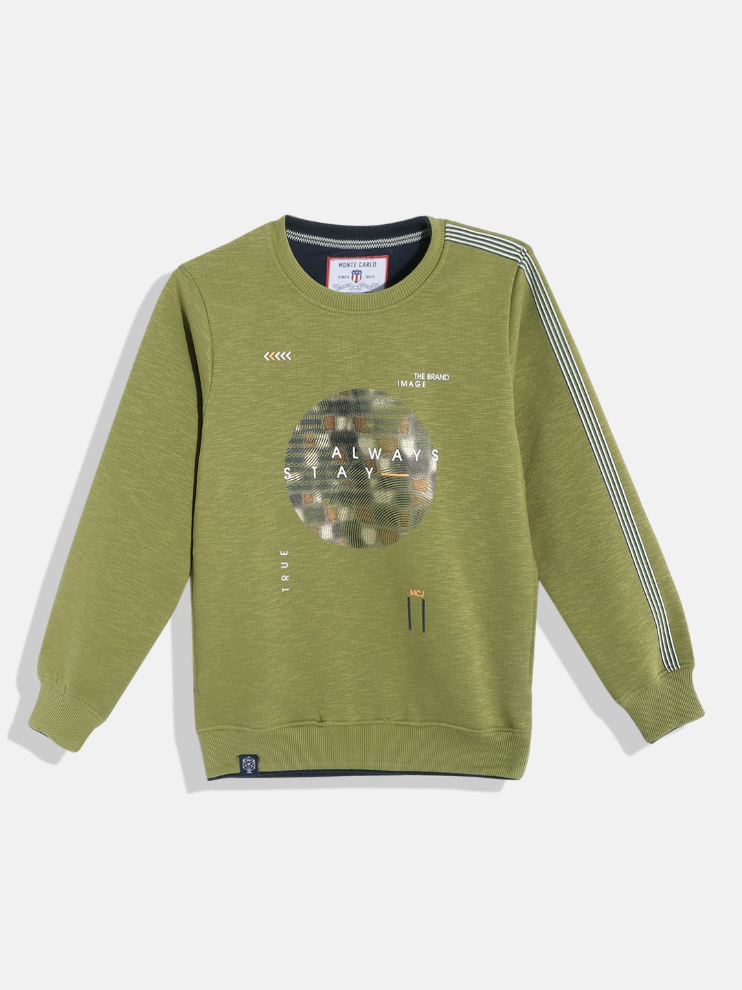 

Monte Carlo Boys Green Printed Sweatshirt
