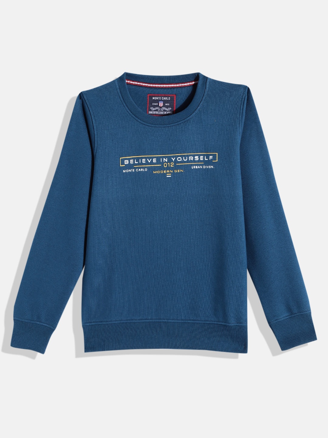 

Monte Carlo Boys Teal Blue Printed Sweatshirt