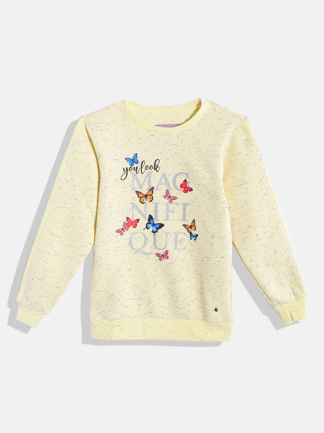 

Monte Carlo Girls Yellow Typography Printed Sweatshirt