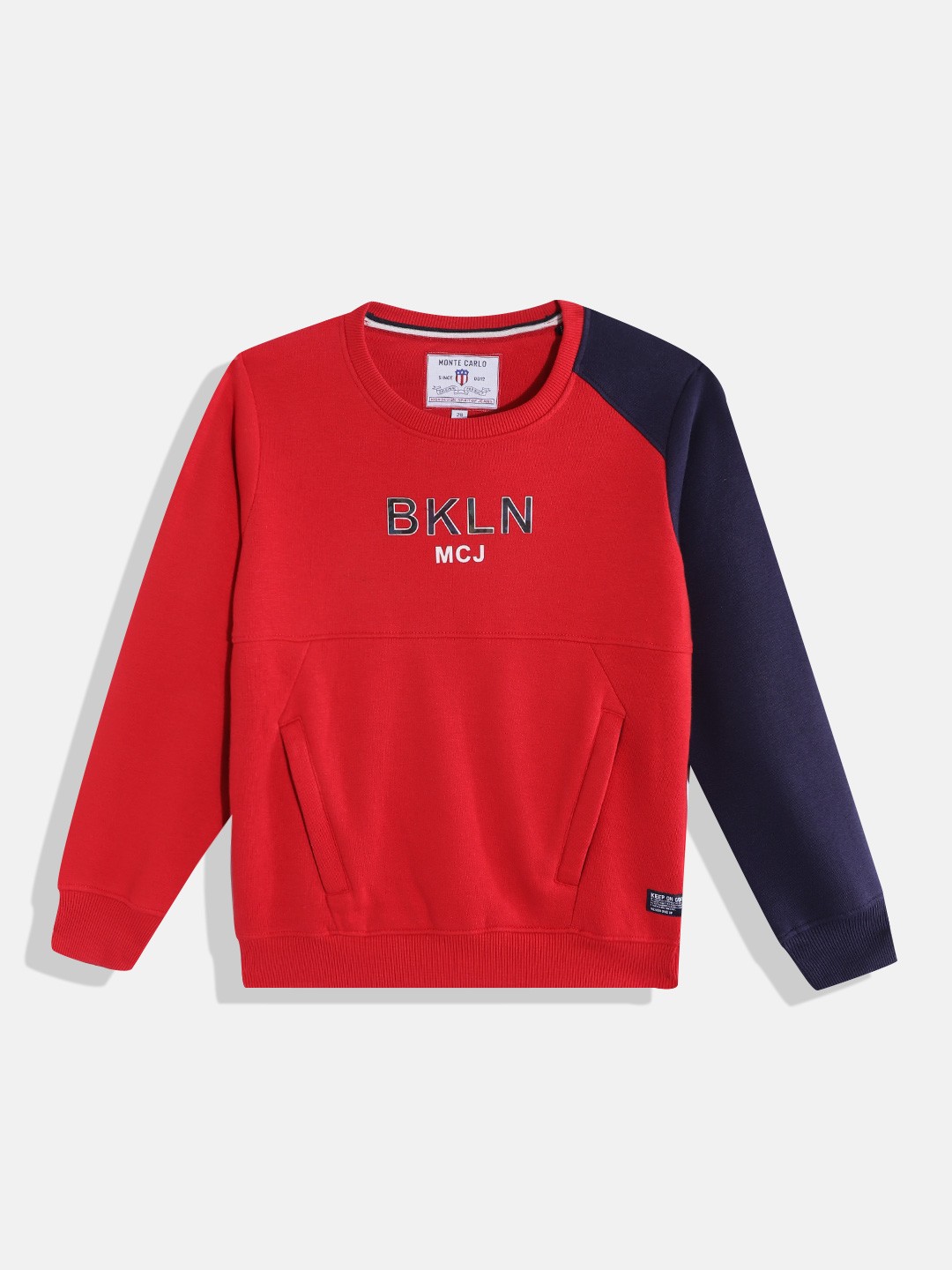 

Monte Carlo Boys Red & White Typography Printed Sweatshirt