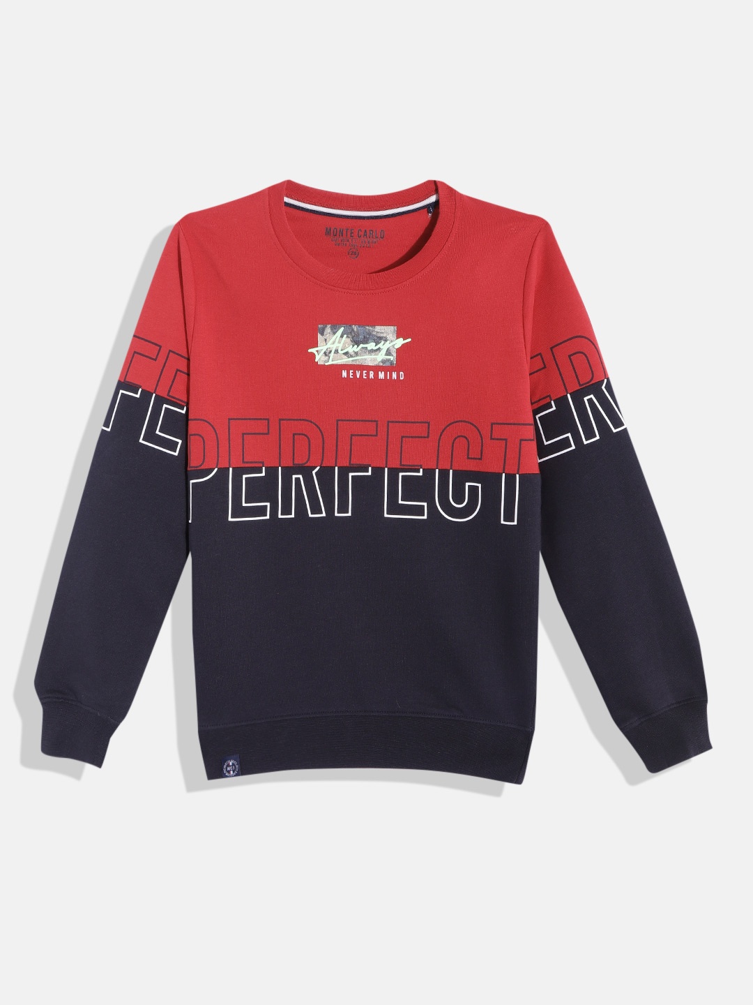 

Monte Carlo Boys Red & Black Colourblocked Sweatshirt