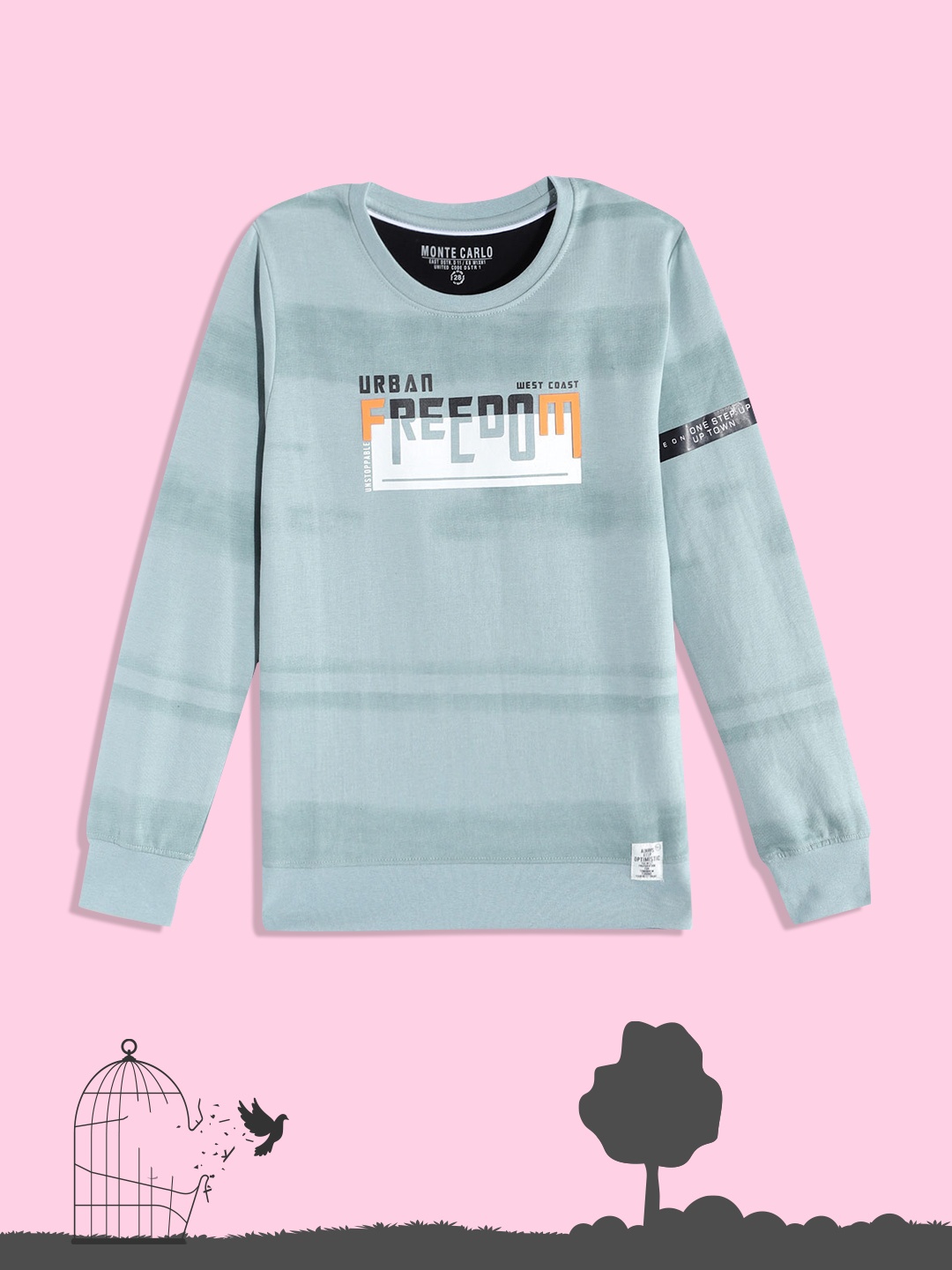 

Monte Carlo Boys Blue & White Printed Sweatshirt