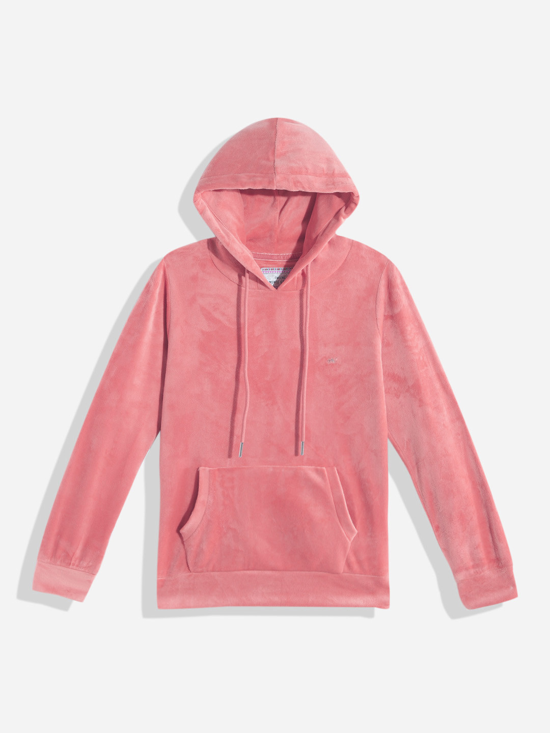 

Monte Carlo Girls Pink Solid Hooded Sweatshirt