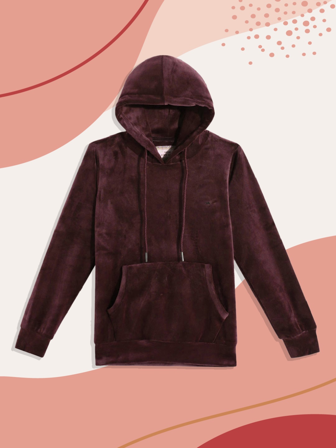 

Monte Carlo Girls Coffee Brown Solid Hooded Sweatshirt