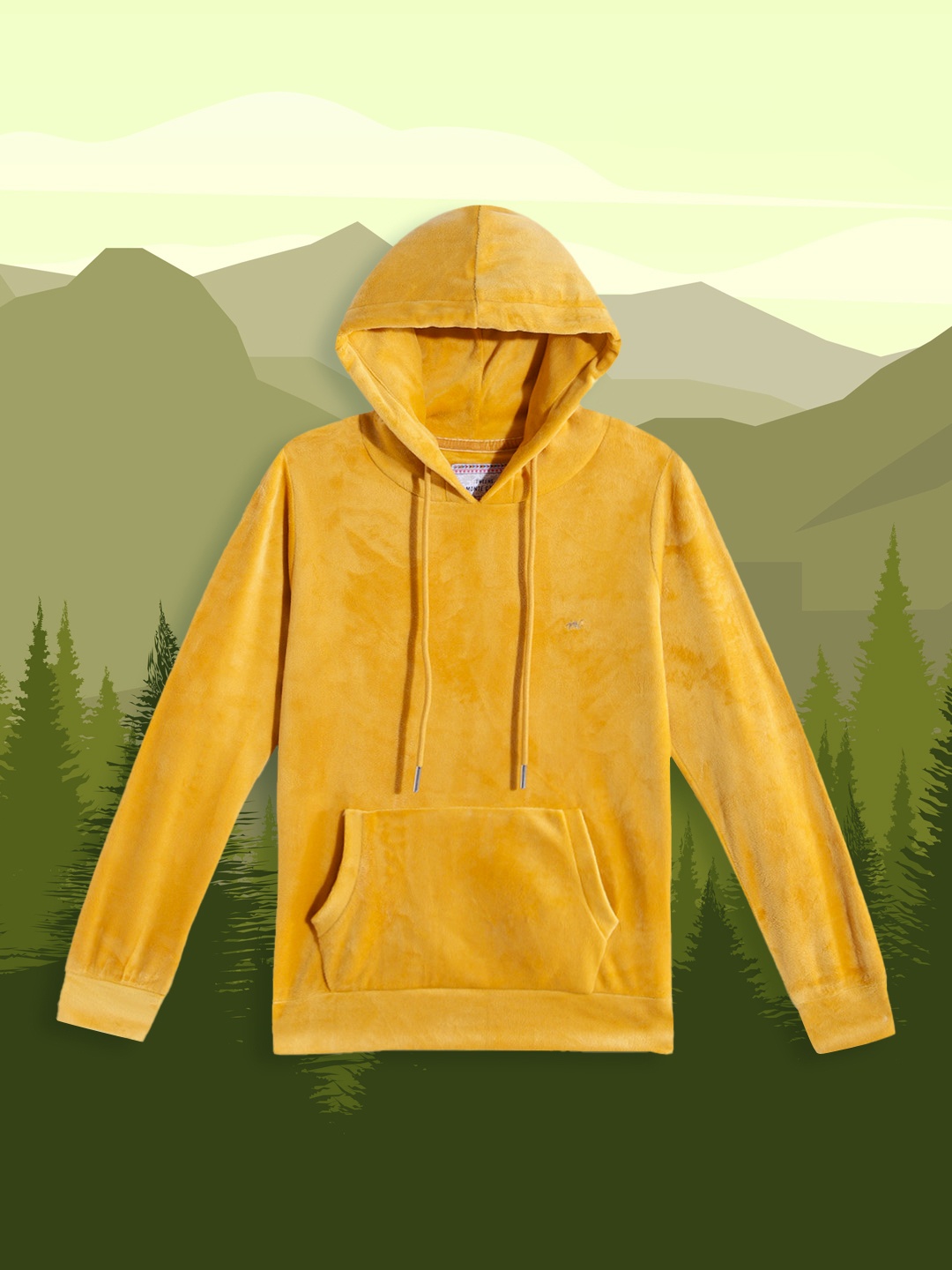 

Monte Carlo Girls Mustard Yellow Solid Hooded Sweatshirt