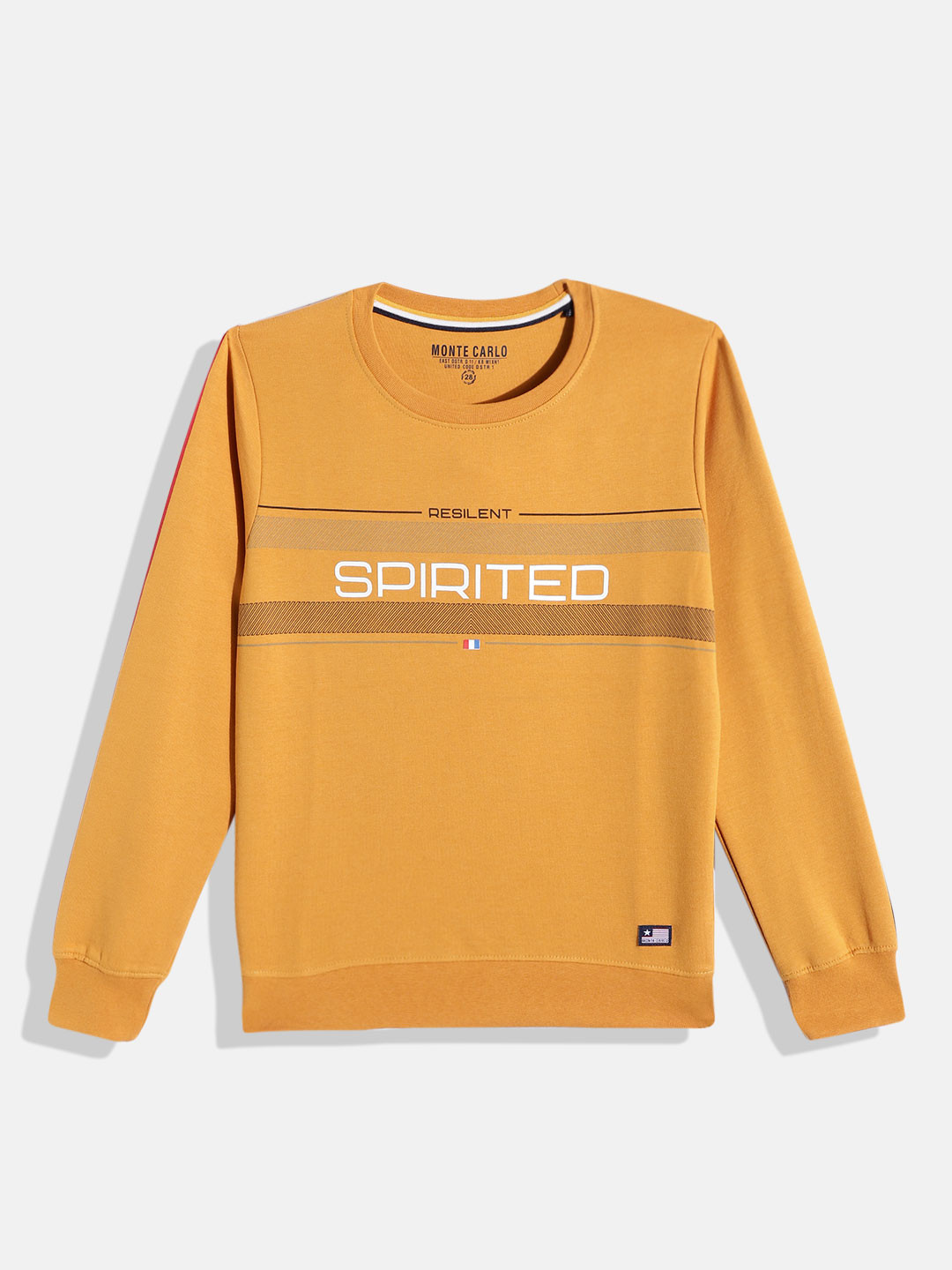 

Monte Carlo Boys Mustard Yellow Printed Sweatshirt