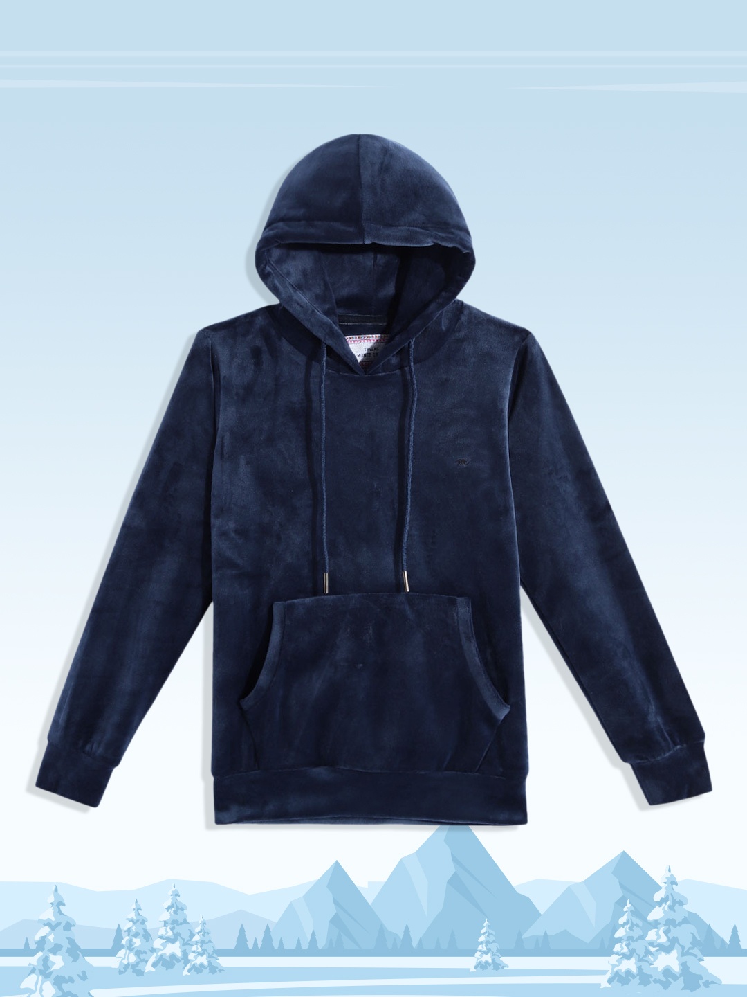 

Monte Carlo Teen Girls Navy Blue Solid Hooded Sweatshirt