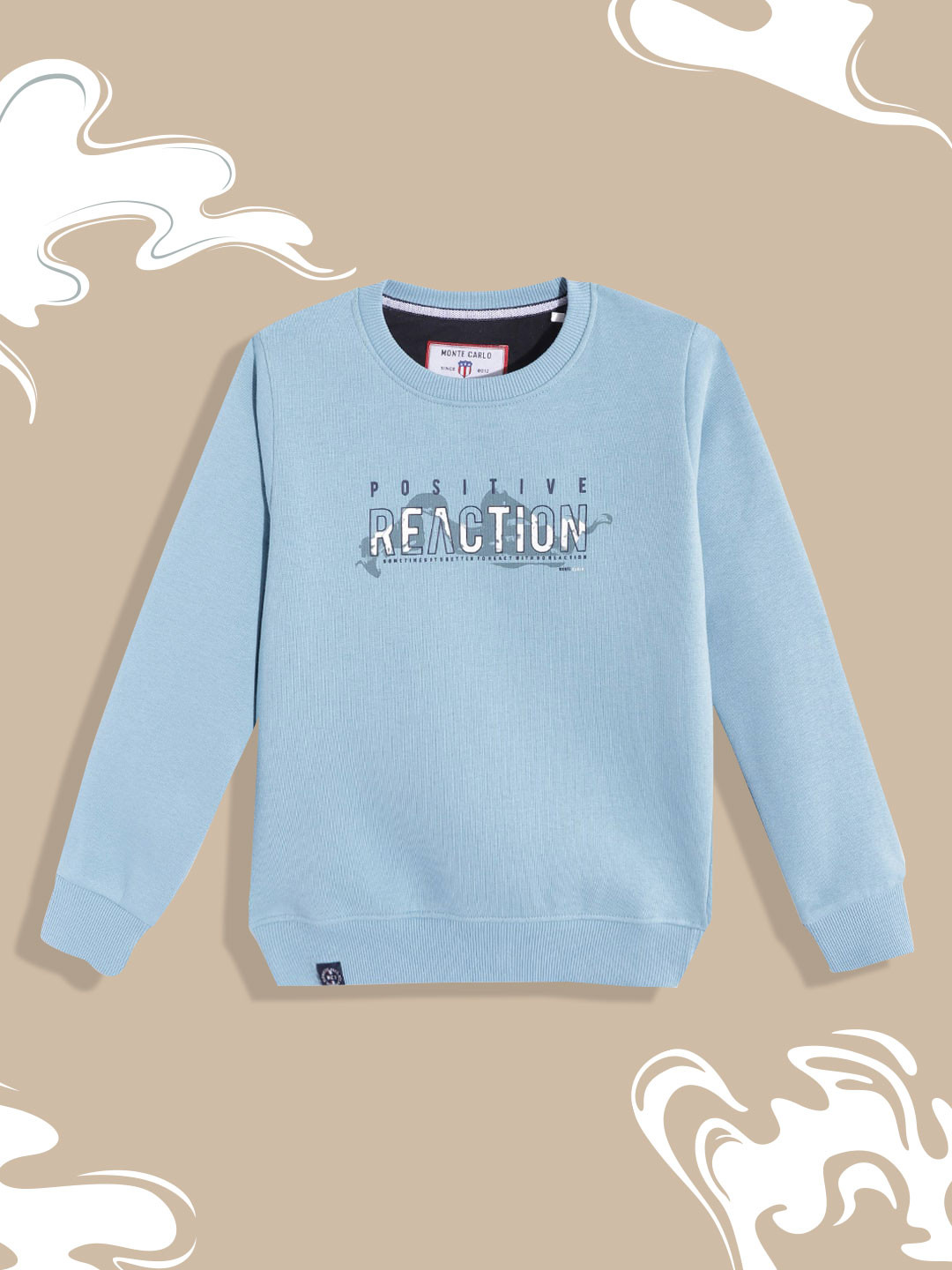 

Monte Carlo Teen Boys Blue Solid Sweatshirt