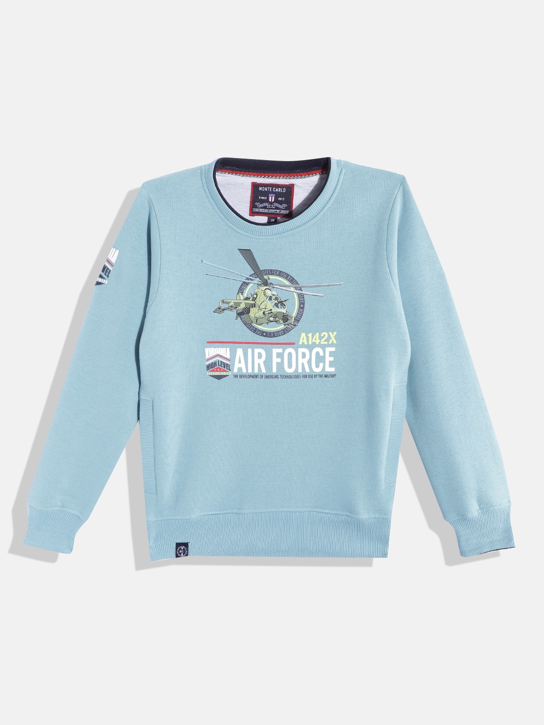 

Monte Carlo Boys Blue Printed Sweatshirt
