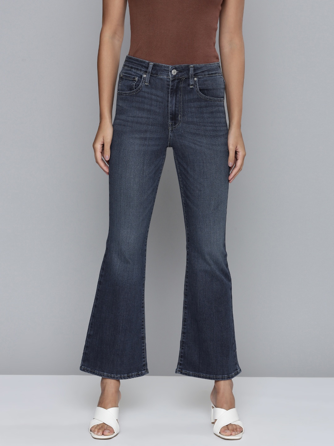 

Levis Women Blue 726 Flared Light Fade Stretchable Jeans