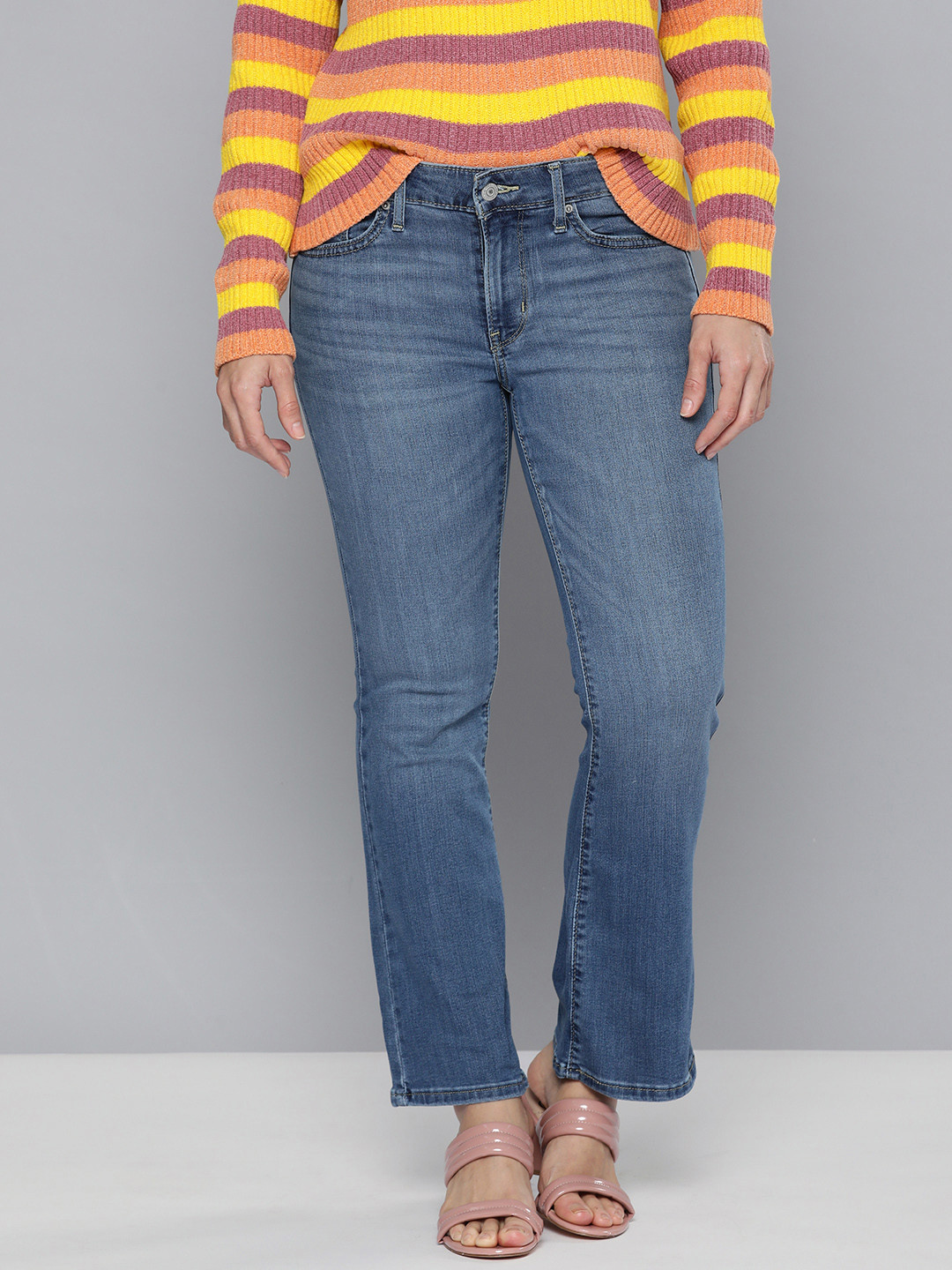 

Levis Women Blue 715 Bootcut Light Fade Stretchable Jeans