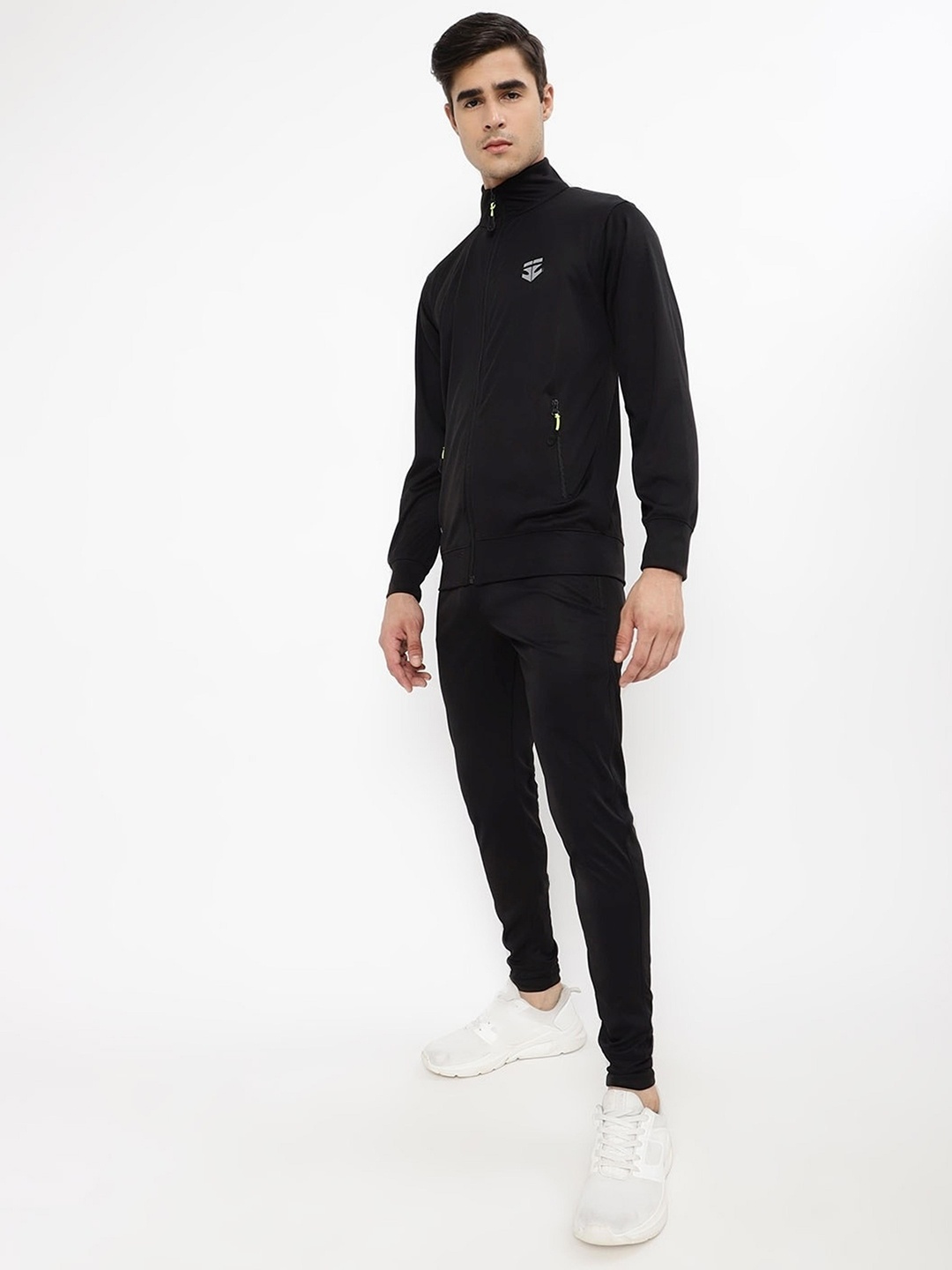 

Sports52 wear Men Solid Training Tracksuit, Black