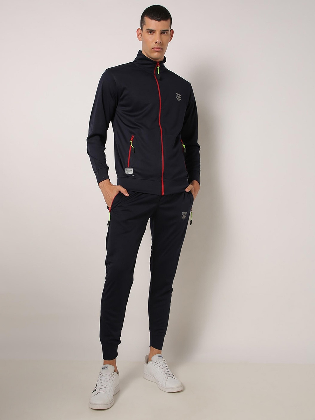 

Sports52 wear Men Solid Tracksuit, Navy blue