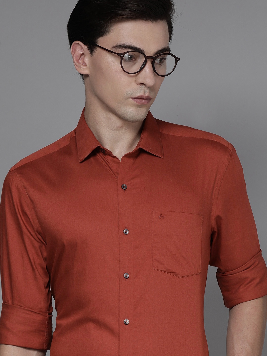 

Arrow Men Rust Brown Slim Fit Formal Shirt