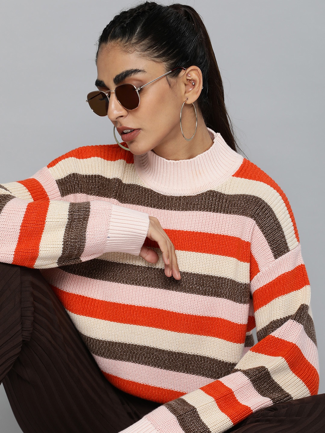 

Levis Women Multicoloured Striped Sweatshirt, Multi