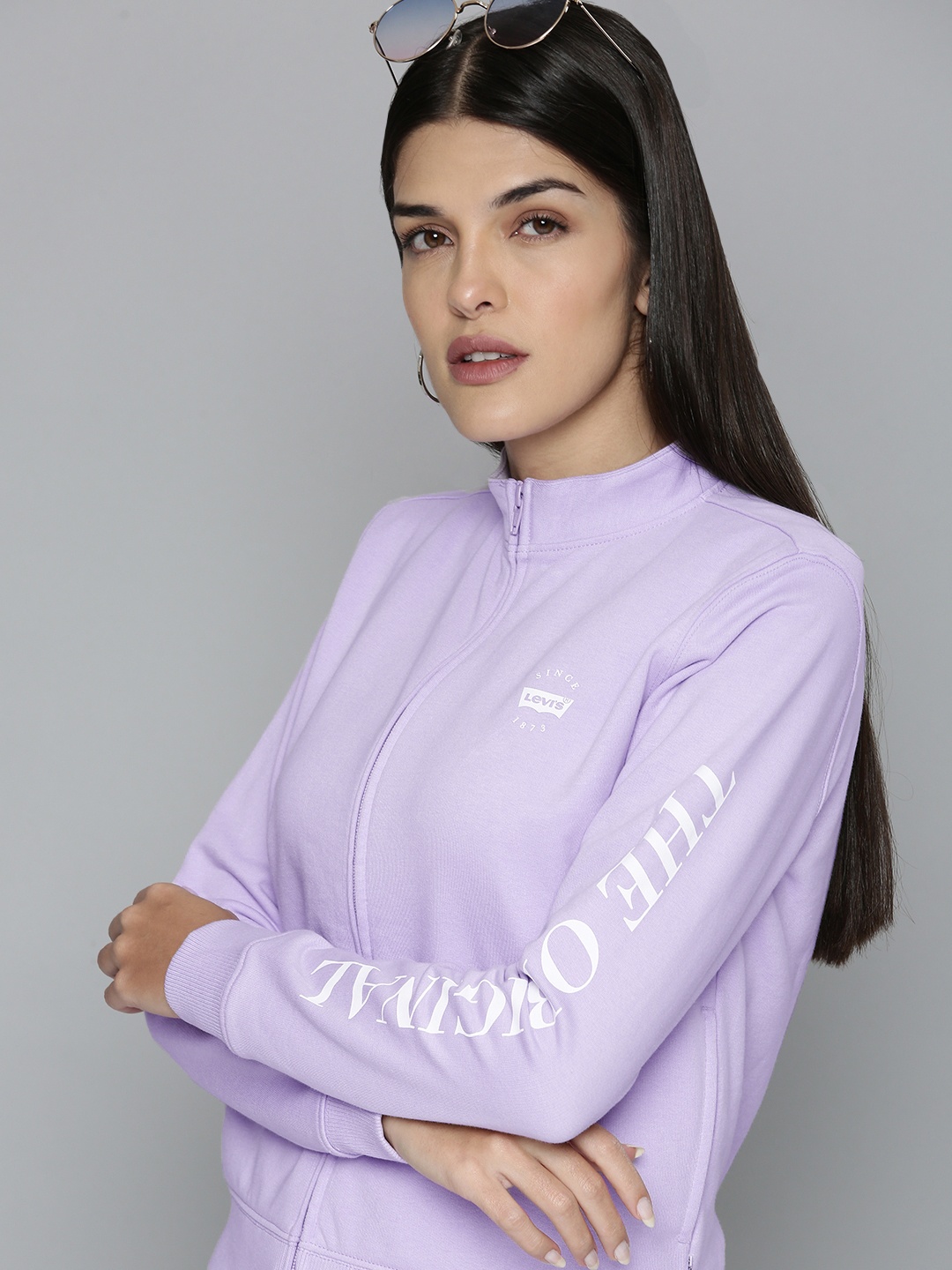 

Levis Women Purple Solid Sweatshirt