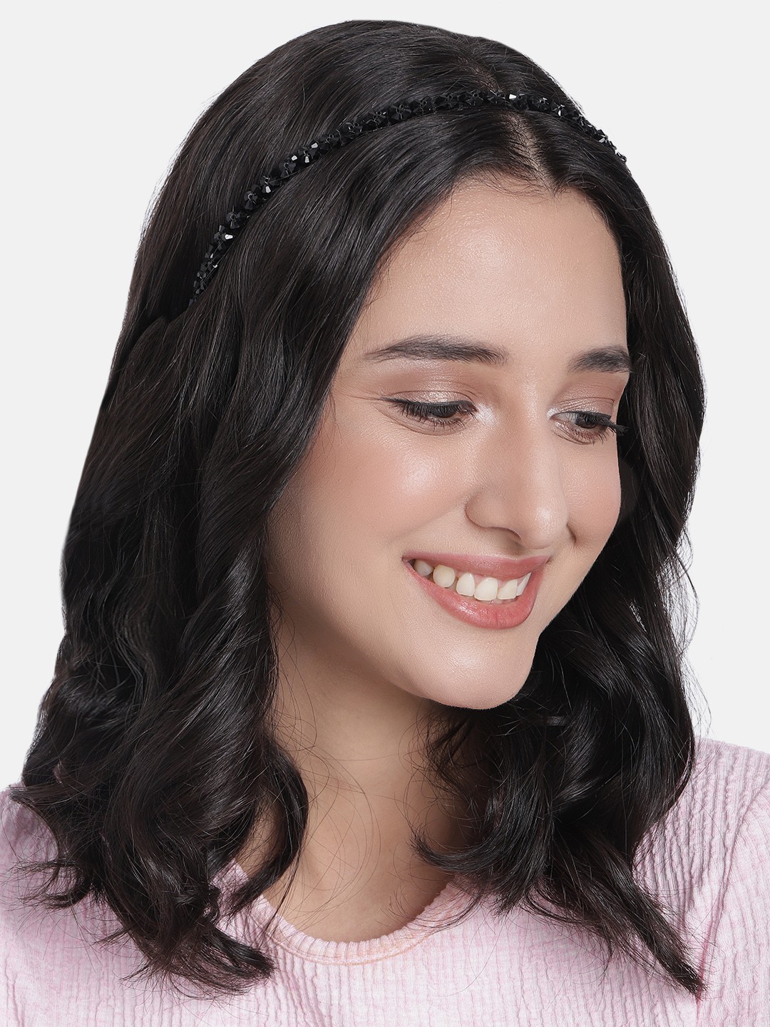 

DressBerry Women Embellished Hairband, Black