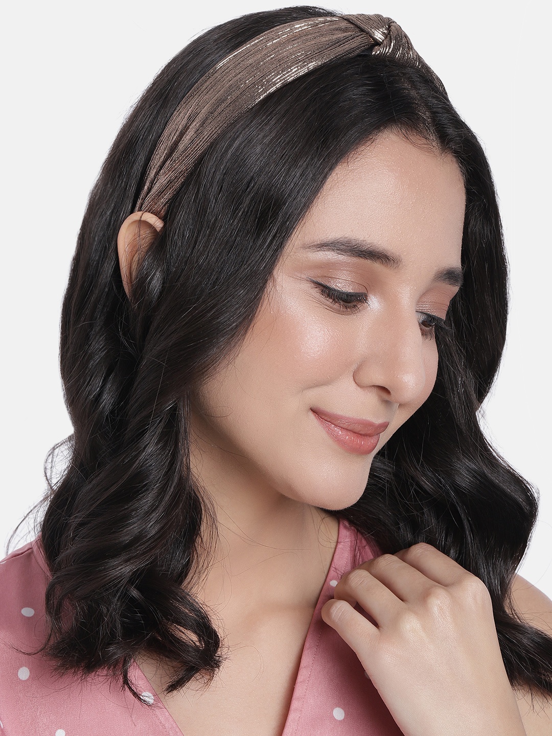 

DressBerry Women Shimmer Hairband, Bronze