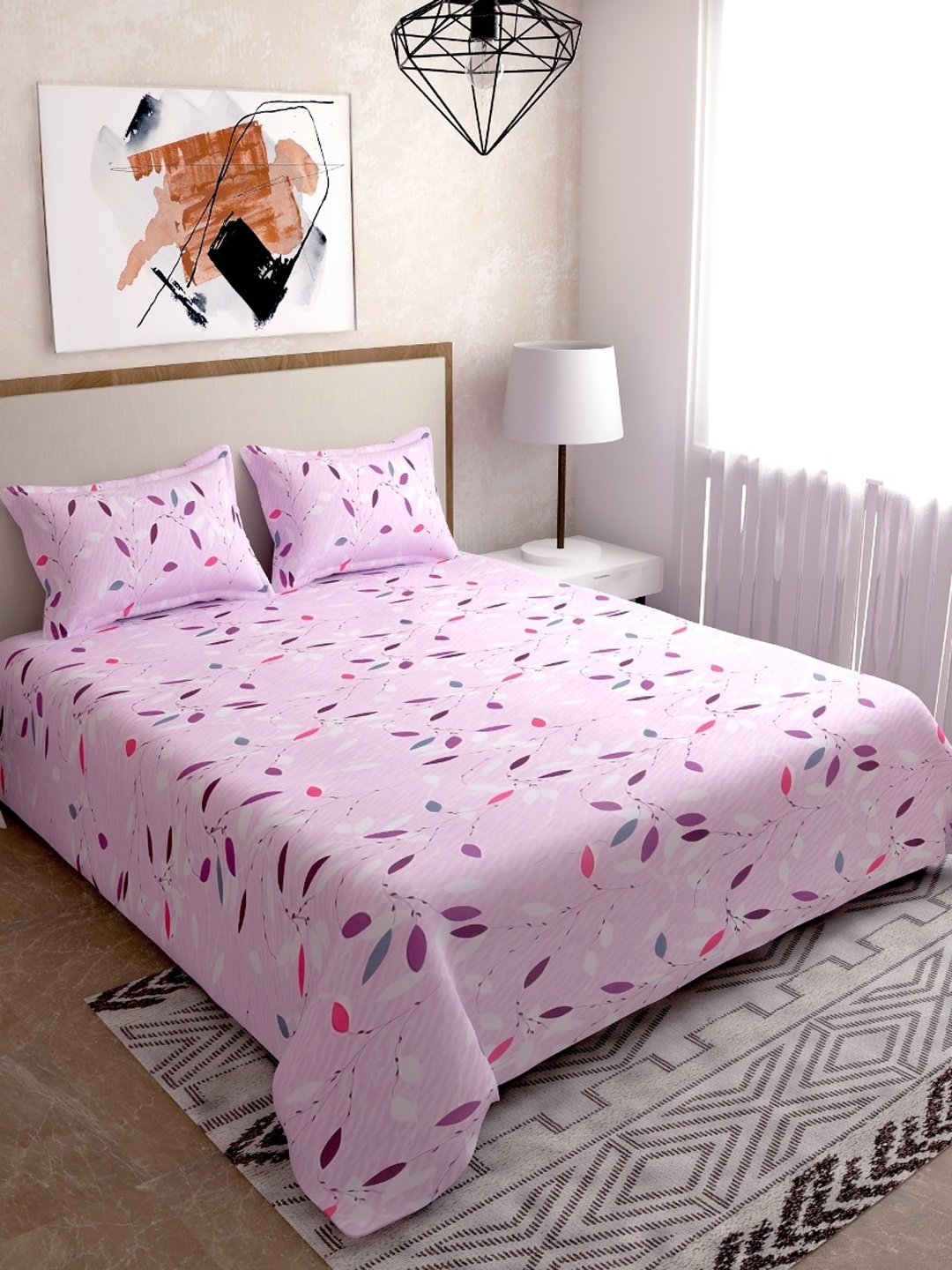 

Salona Bichona Unisex Pink Bedsheets