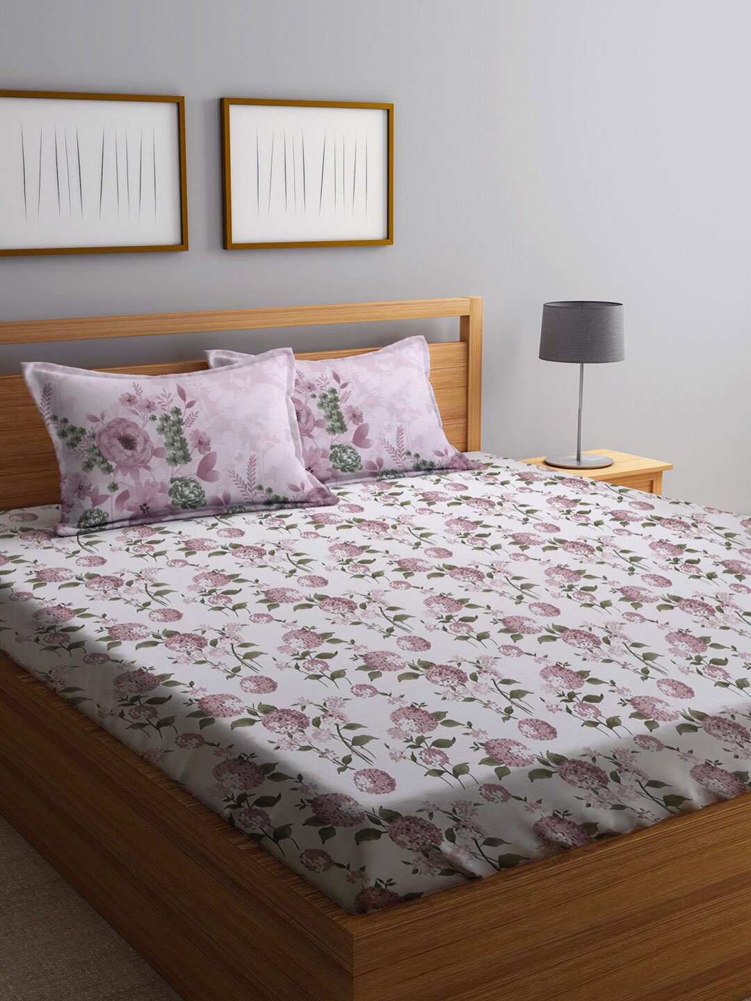 

KLOTTHE Unisex Multi Bedsheets, White