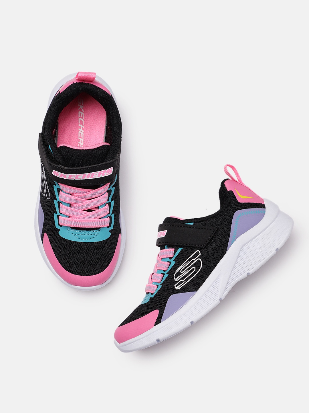 

Skechers Girls Bright Retros Sneakers, Black