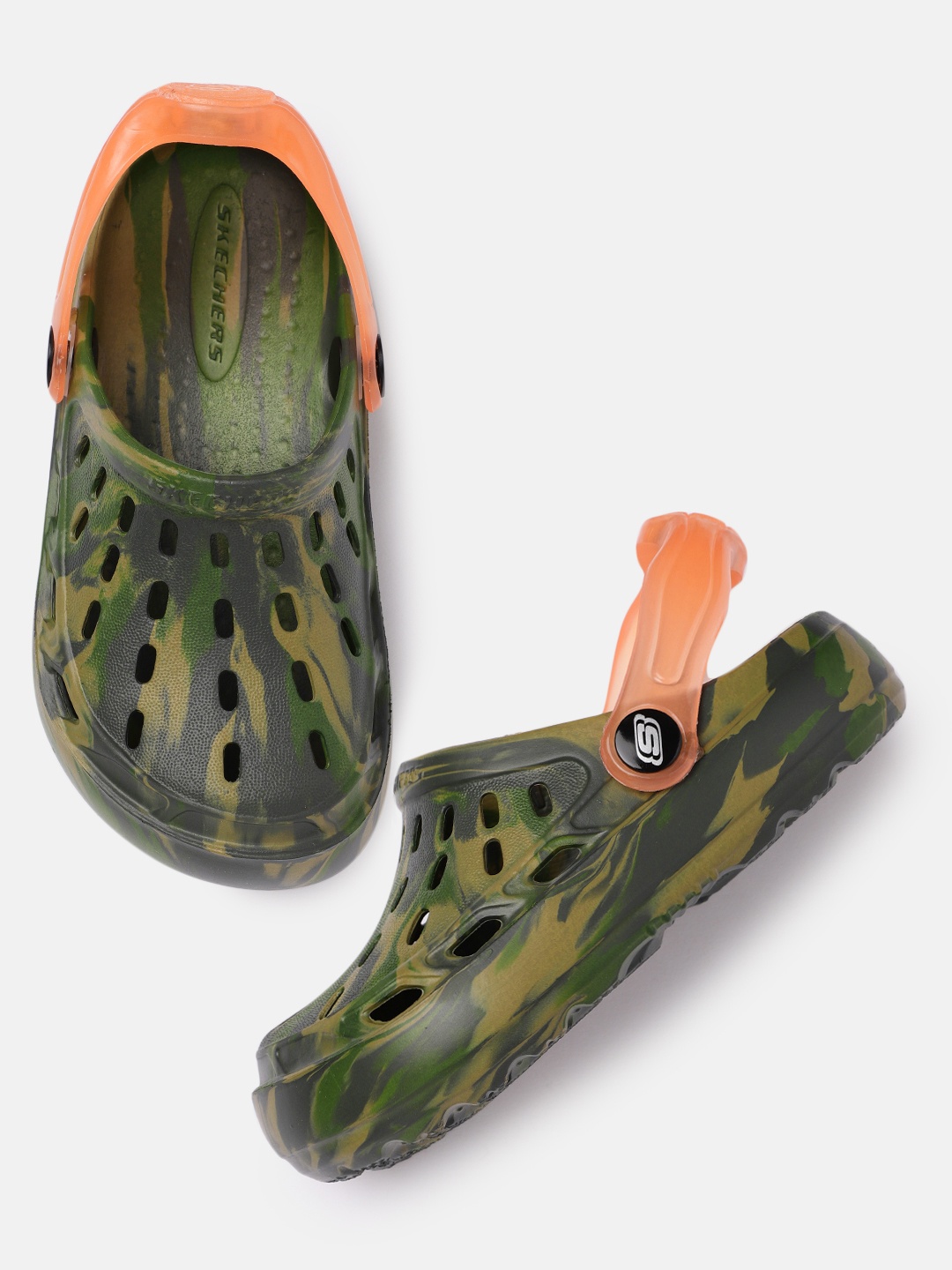 

Skechers Boys Green Printed SWIFTERS-TRANSLUMINATOR Clogs