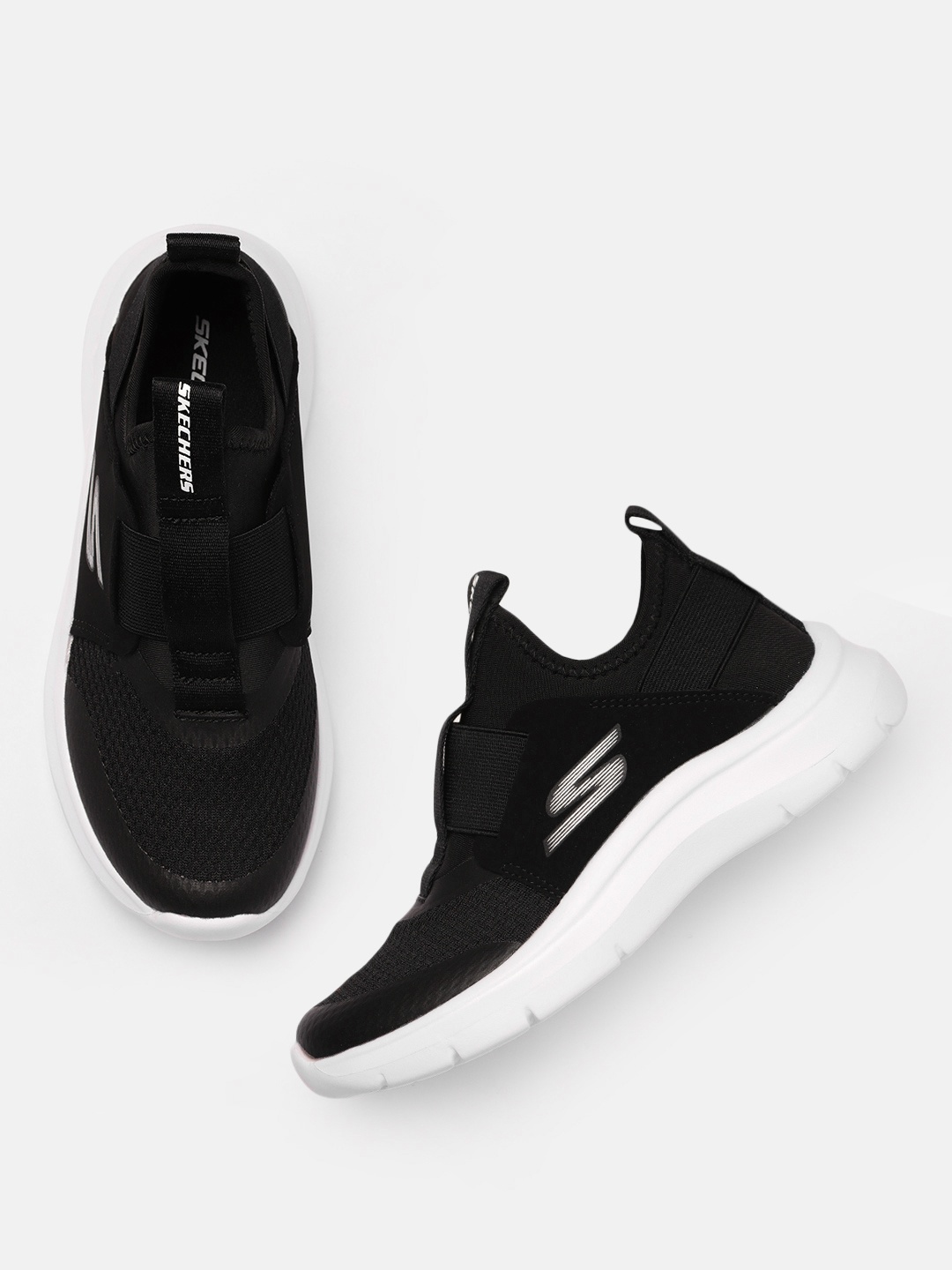 

Skechers Boys Lightweight Slip-On Sneakers, Black