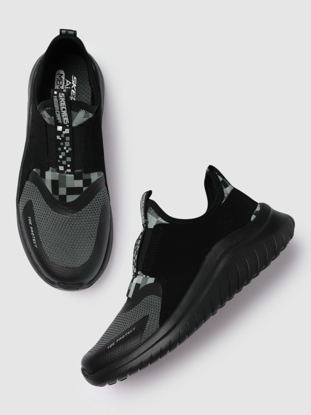 

Skechers Boys Black Textured Ultra Flex 2.0 Cubor Regular Sneakers