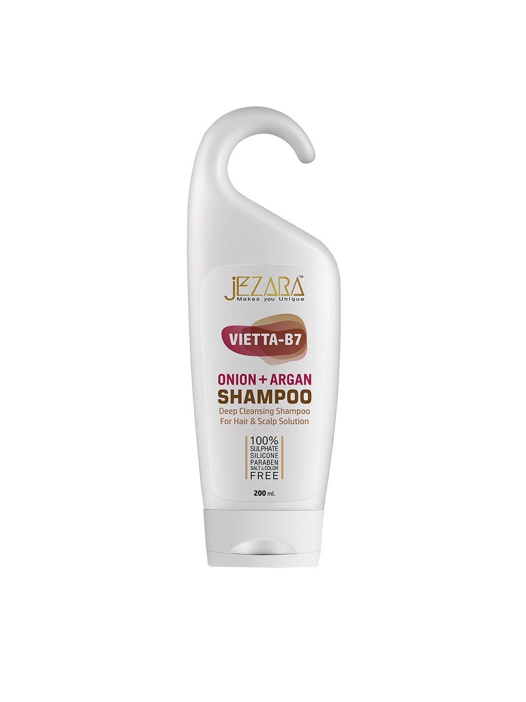 

JEZARA Vietta-B7 Onion + Argan Shampoo for Deep Cleansing - 200ml, White