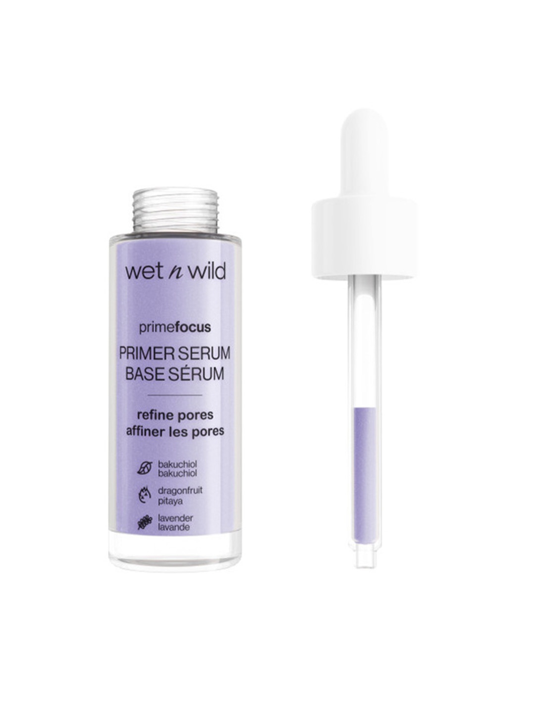 

Wet n Wild Prime Focus Pore Minimizing Primer Serum with Bakuchiol - 30 ml, Lavender
