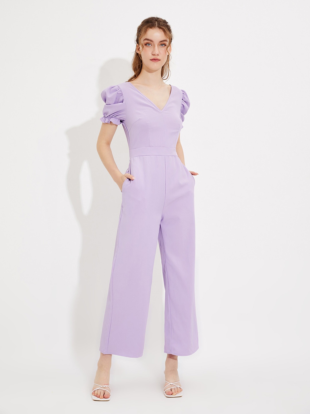 

URBANIC Purple Basic Jumpsuit