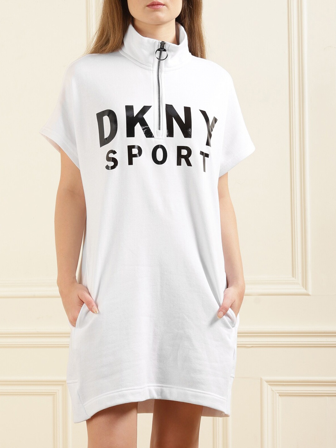 

DKNY White T-shirt Dress