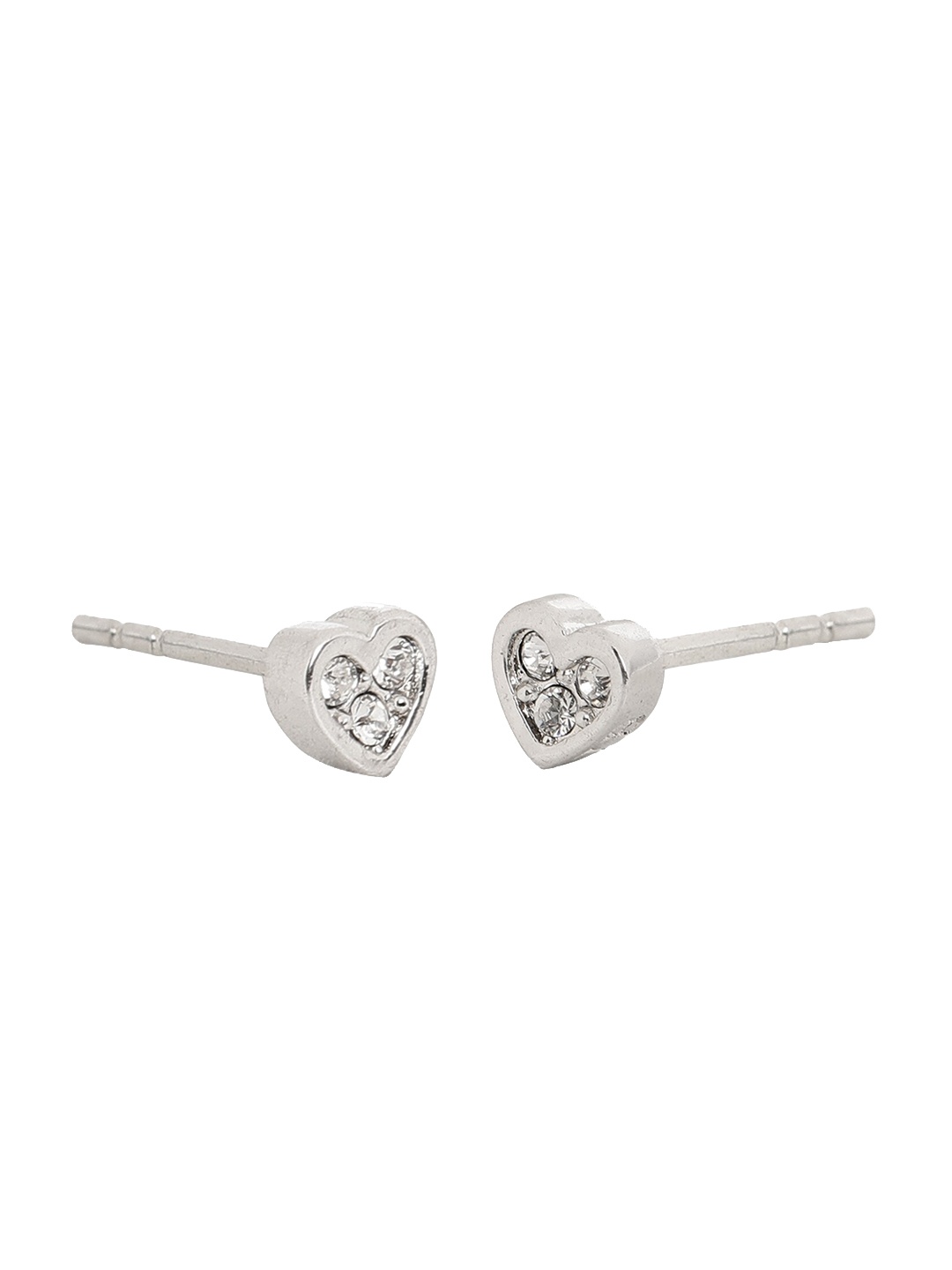 

Ted Baker Silver-Toned Heart Shaped Earrings