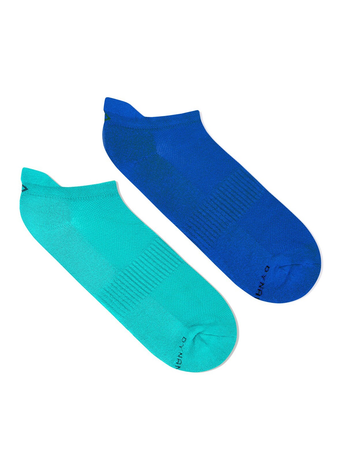 

Dynamocks Men Pack Of 2 Solid Bamboo Ankle-Length Socks, Turquoise blue