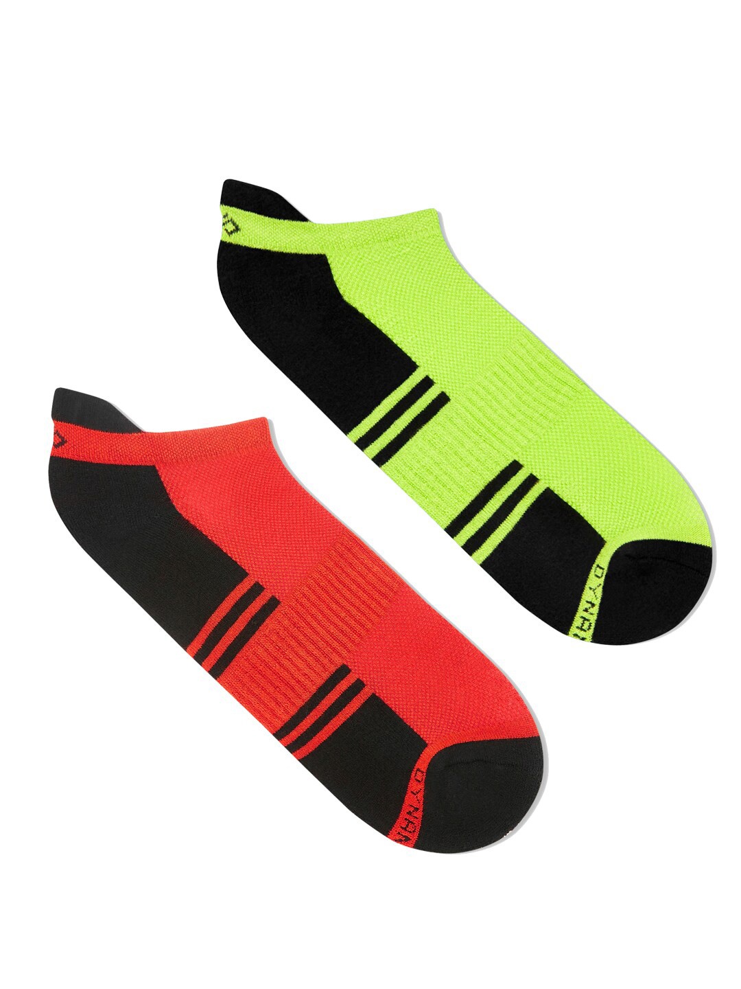 

Dynamocks Men Pack Of 2 Colorblocked Bamboo Ankle Length Socks, Orange