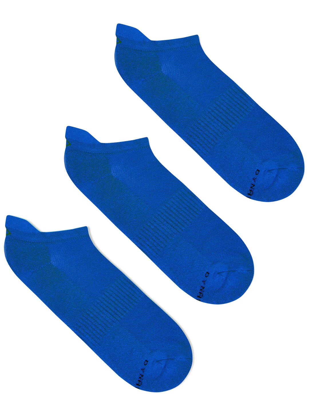

Dynamocks Men Pack of 3 Blue Solid Bamboo Ankle Length Socks
