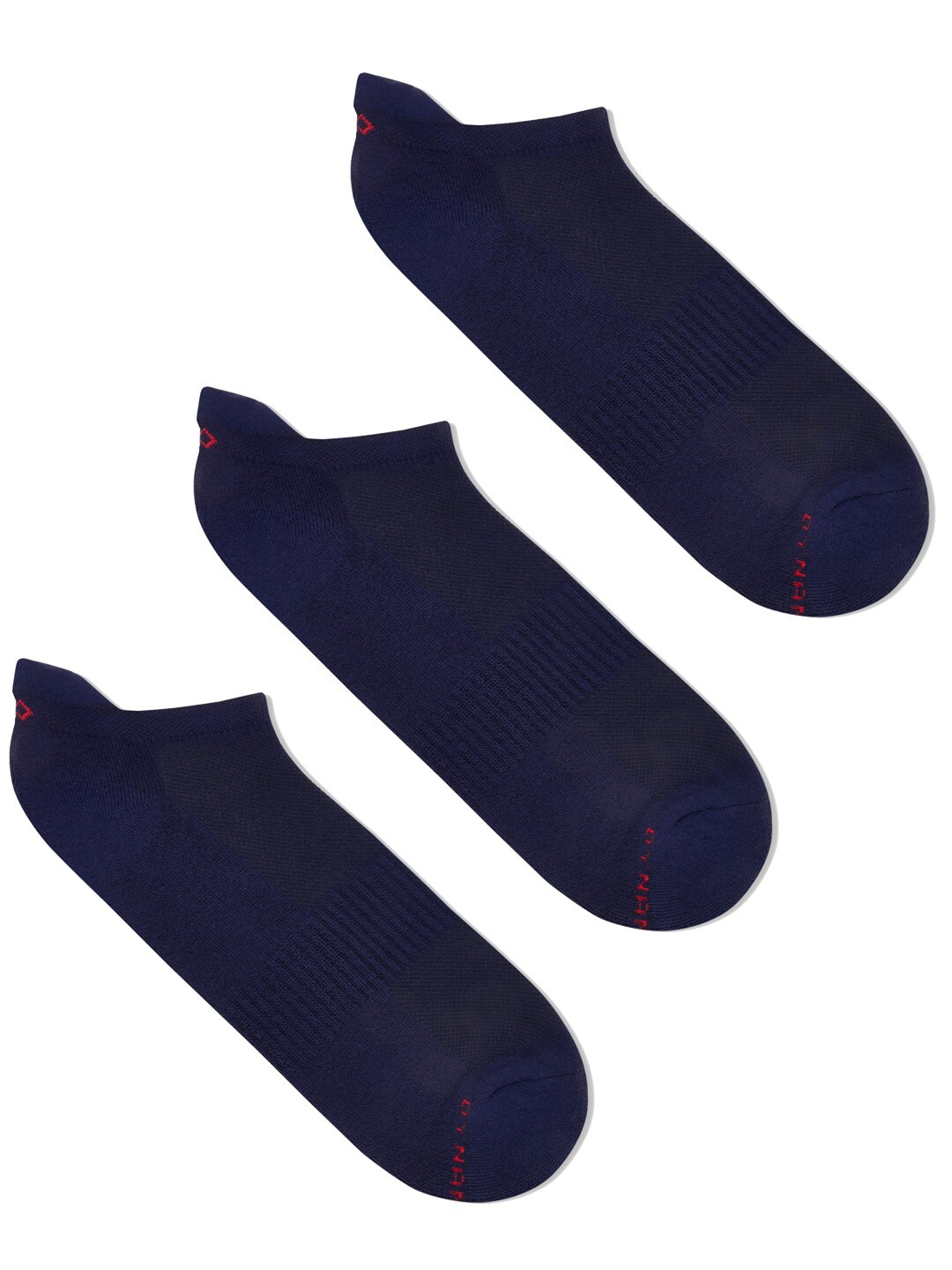 

Dynamocks Men Pack of 3 Navy Blue Bamboo Ankle Length Socks