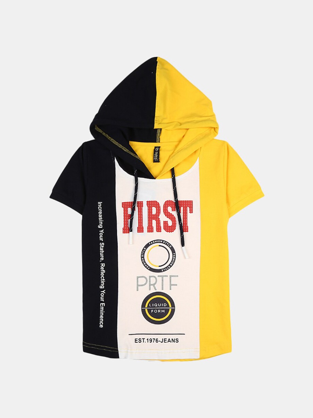 

V-Mart Boys Yellow Typography Printed T-shirt