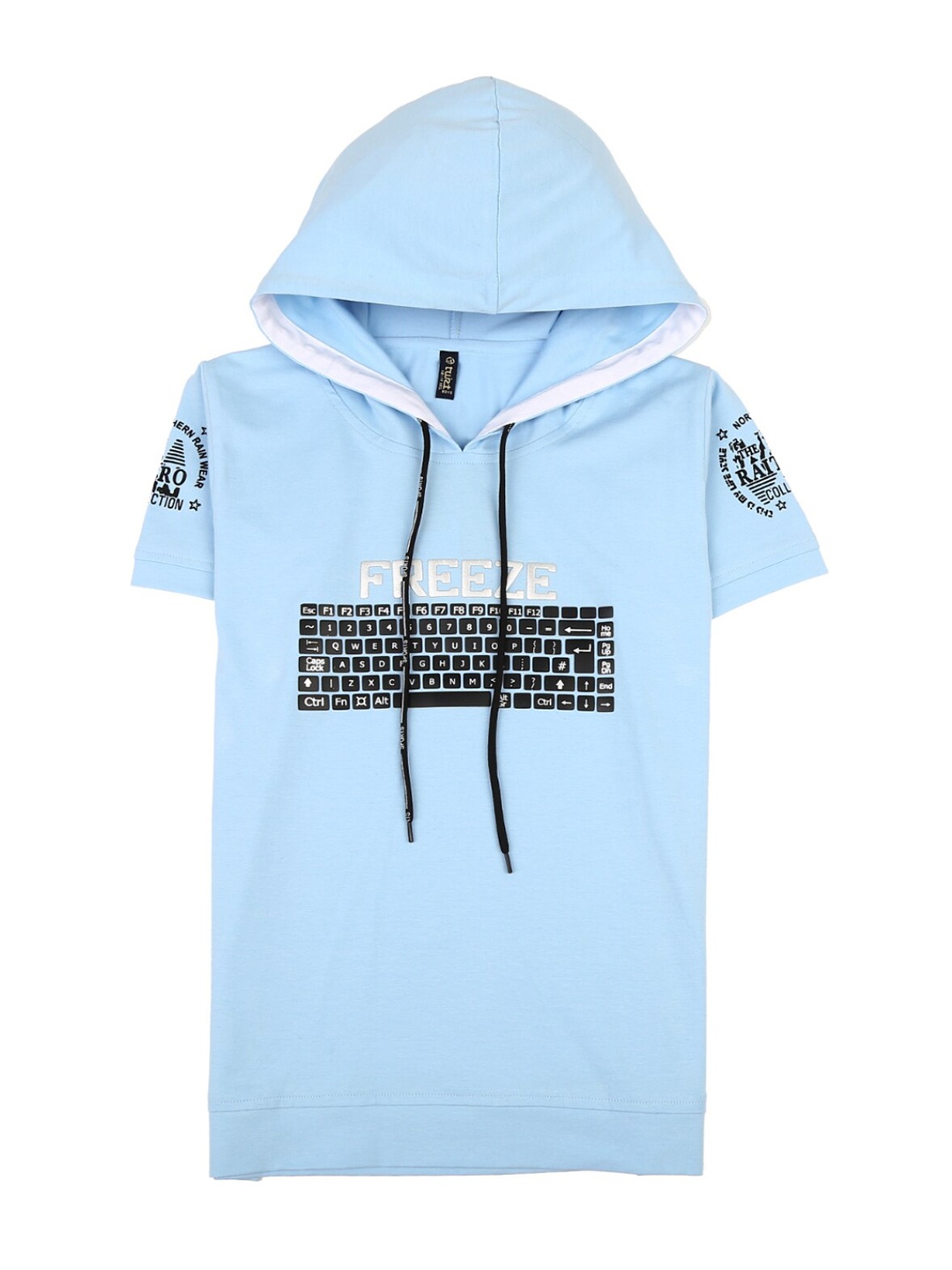 

V-Mart Boys Blue Typography Printed T-shirt