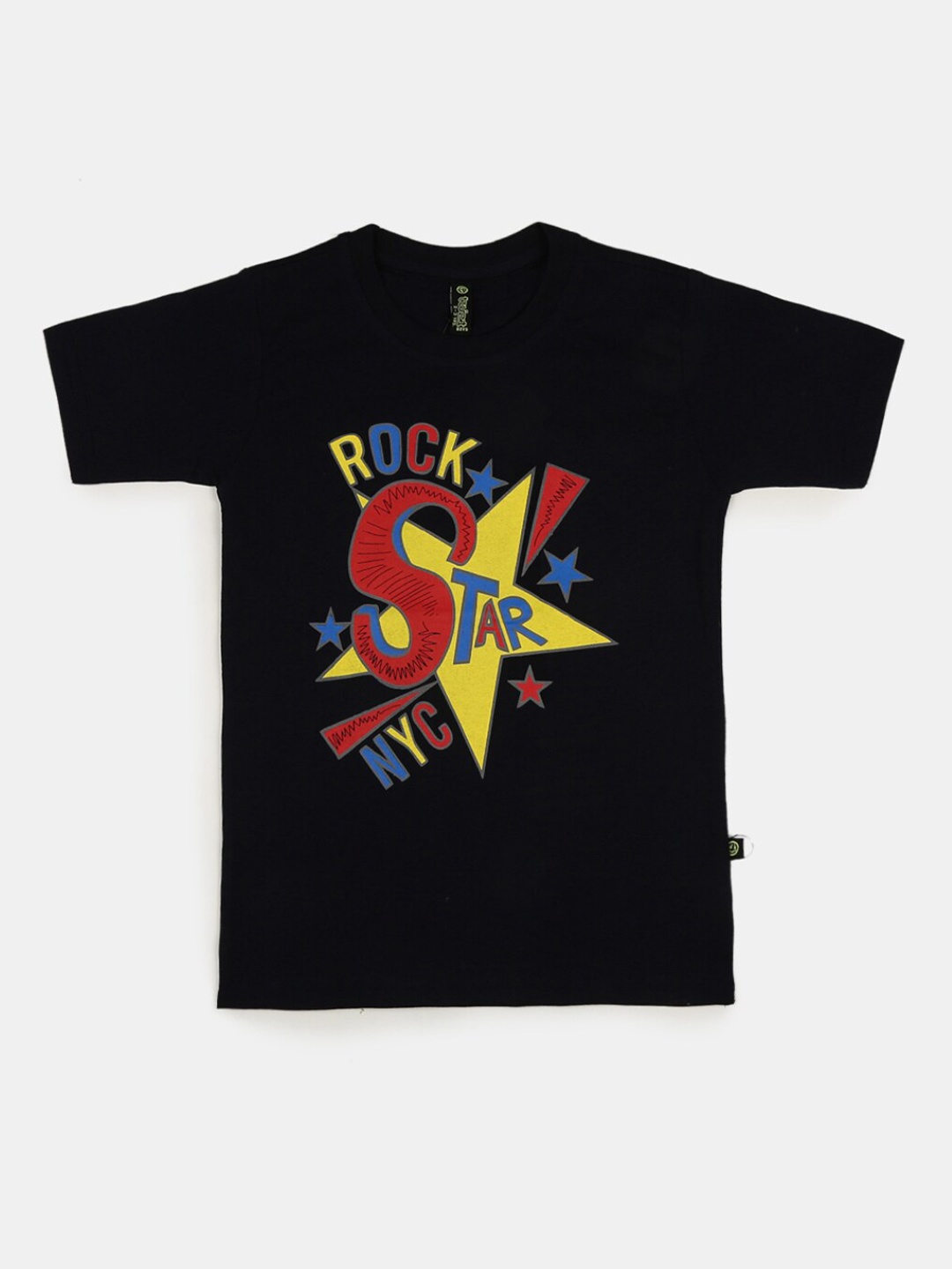 

V-Mart Boys Black Graphic Printed T-shirt