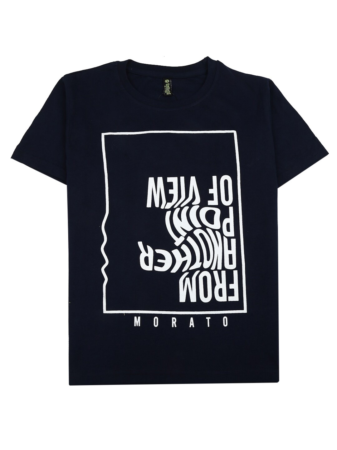 

V-Mart Boys Navy Blue Typography Printed T-shirt