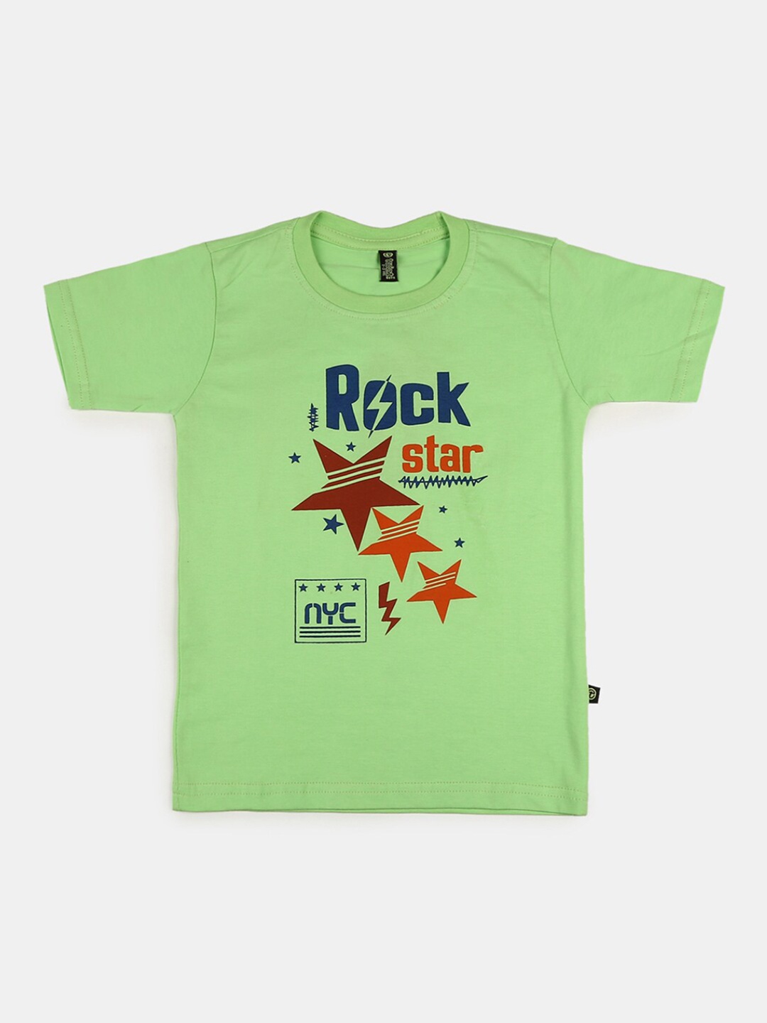 

V-Mart Boys Green Typography Printed Cotton T-shirt