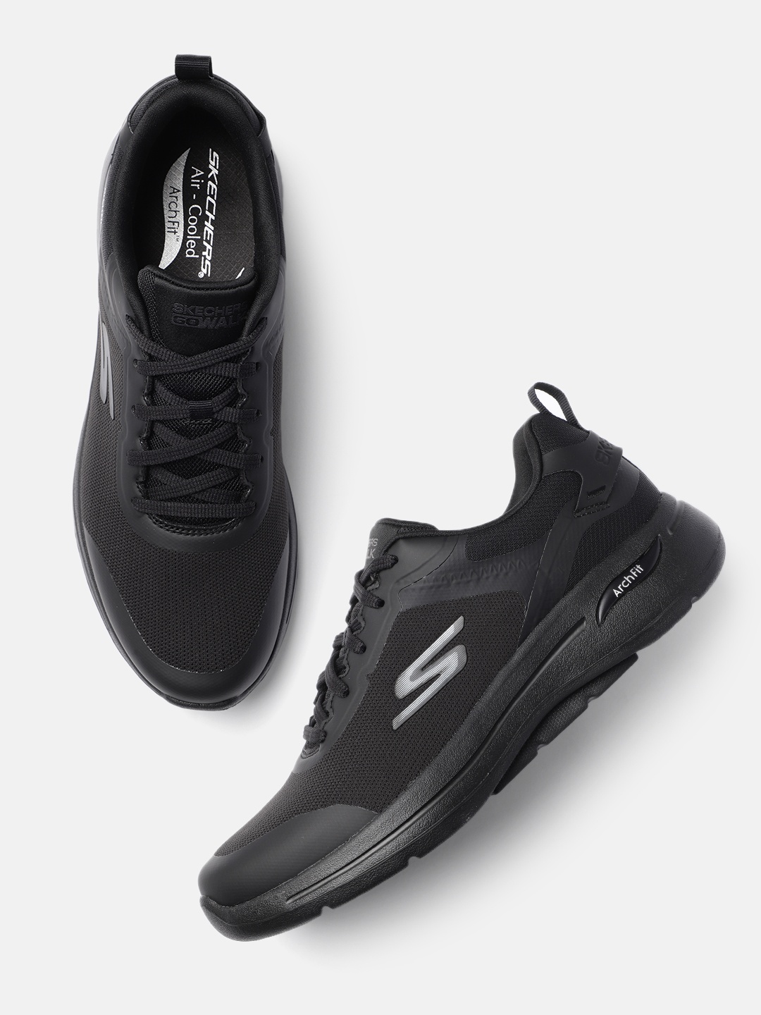 

Skechers Men Black GO WALK ARCH FIT - TERRA Walking Shoes