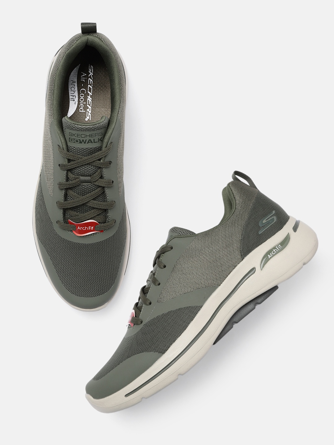 

Skechers Men Go Walk Arch Fit Sky Vault Walking Shoes, Green