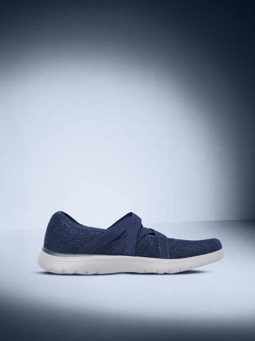 

Skechers Women Navy Blue Solid On-The-Go Flex-Renewed Non-Marking Walking Shoes