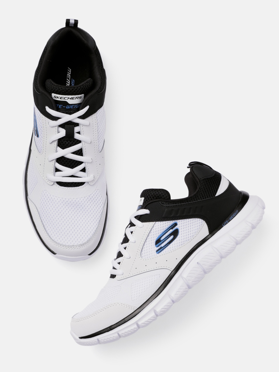 

Skechers Men White Track Syntac Sneakers