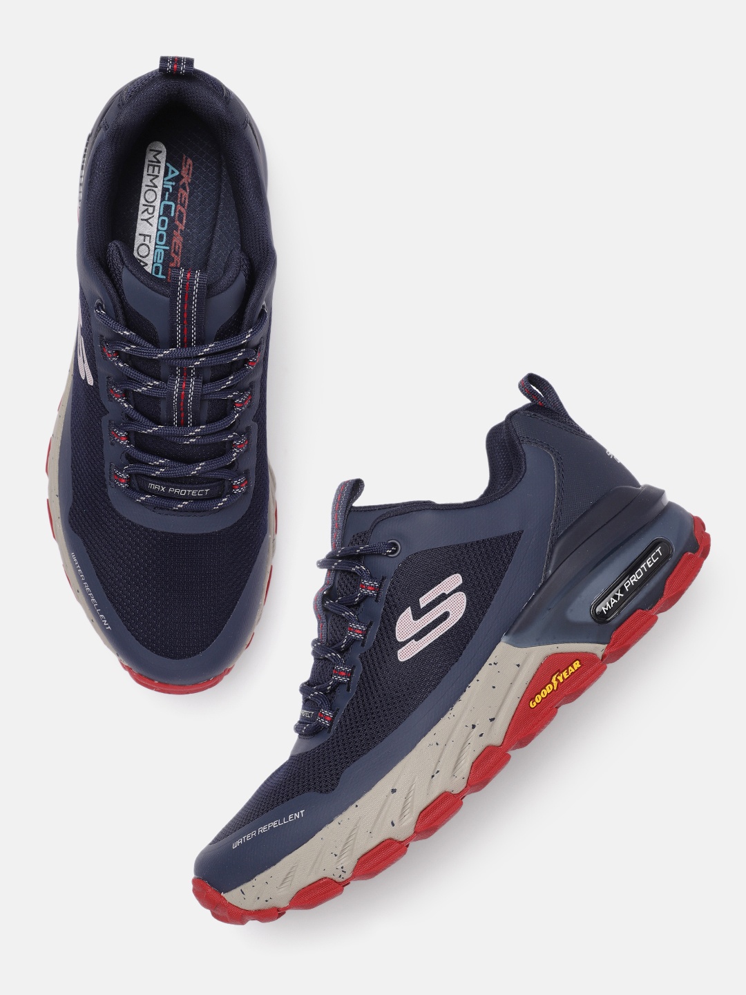 

Skechers Men Navy Blue Max Protect Sneakers