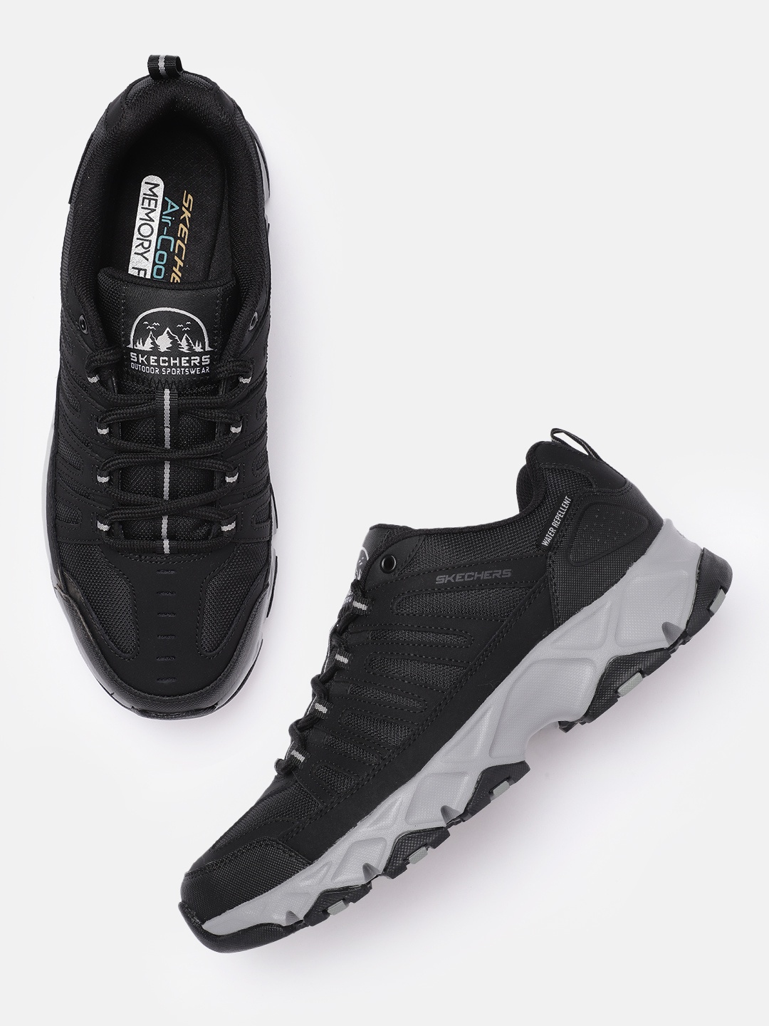 

Skechers Men Black Crossbar Stilholt Sneakers