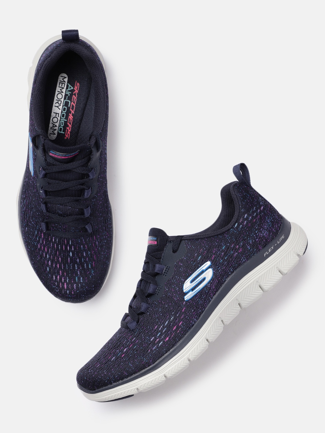 

Skechers Women Navy Blue Flex Appeal 4.0 Vivid Sneakers