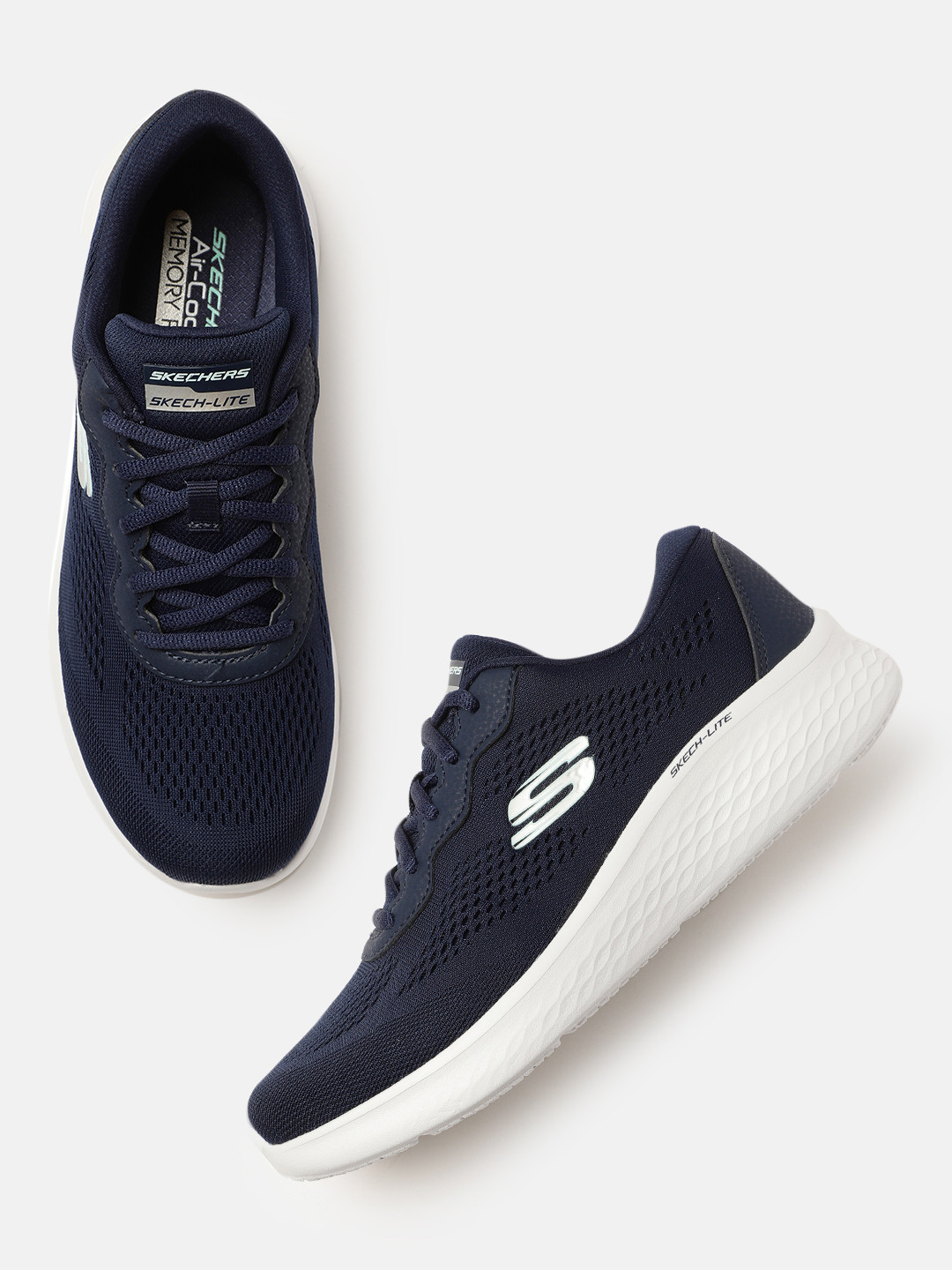 

Skechers Women Navy Blue Lite Pro Perfect Time Sneakers